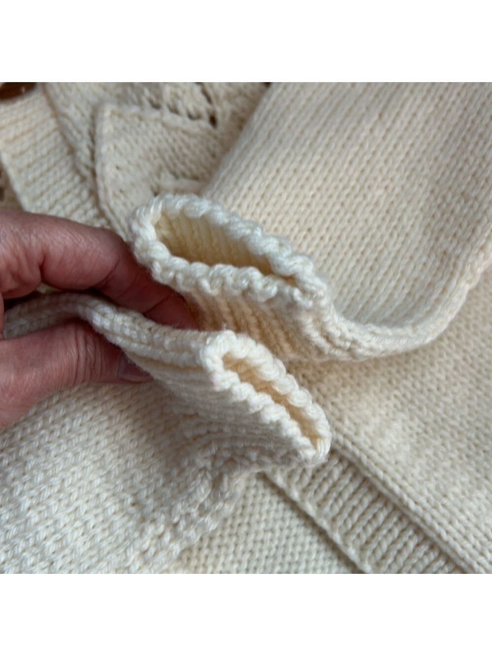 Handmade Children’s Fisherman Chunky Knit Coastal Cardigan Sweater - Picture 7 of 11